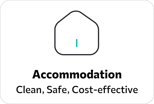 Accommodation Clean-Safe-Cost-effective